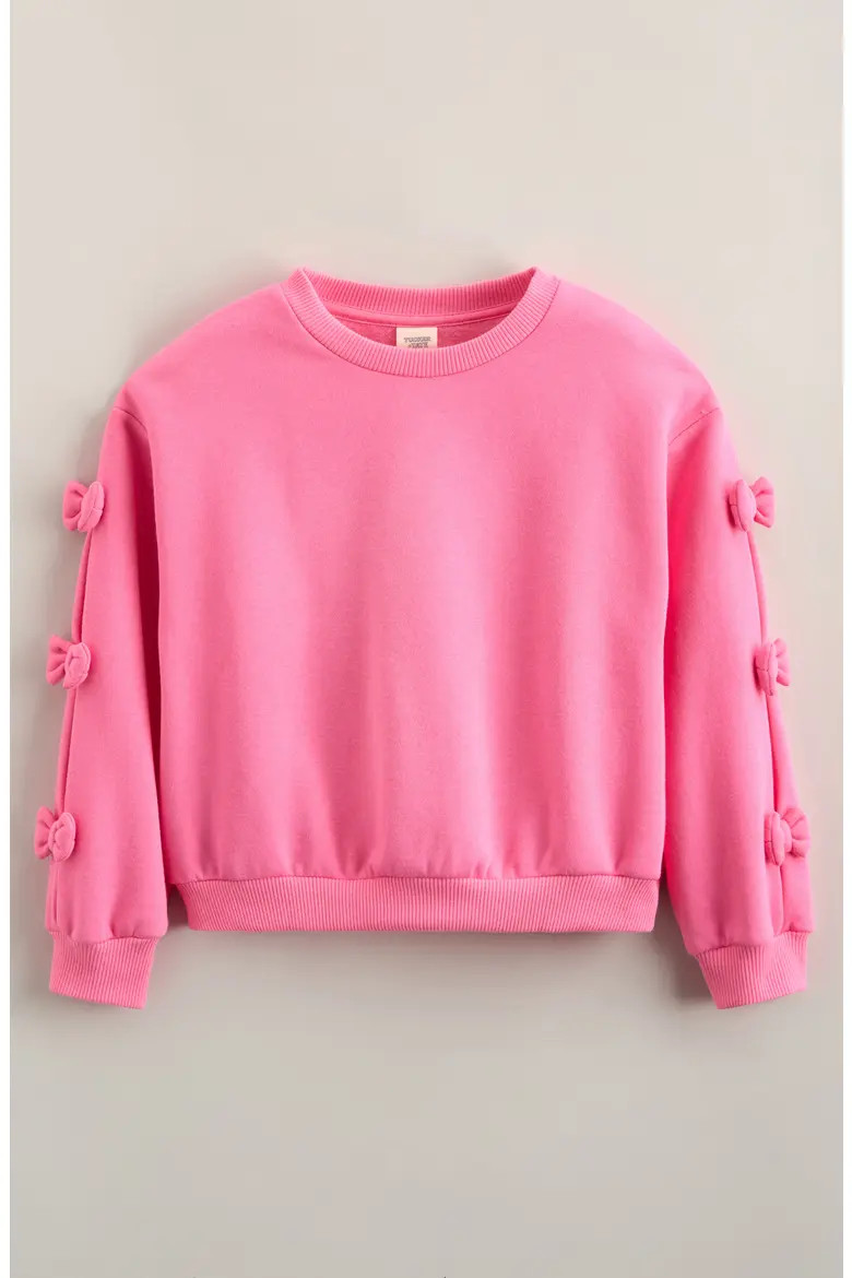 Kids' Bow Cotton Blend Sweatshirt (Women) | Nordstrom | Nordstrom