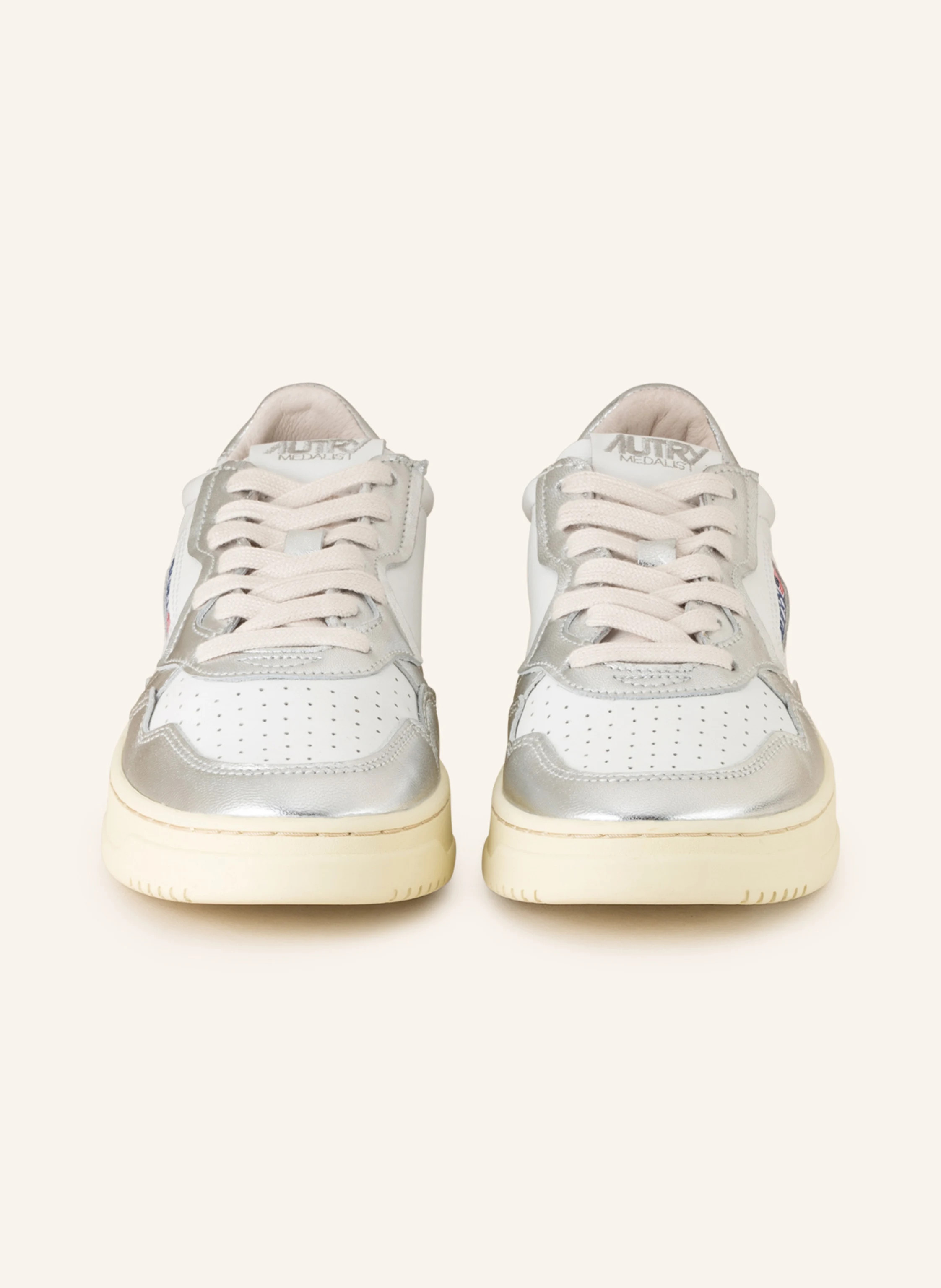 AUTRY Sneaker MEDALIST LOW WB in weiss / silber / ecru | Breuninger (DACH)