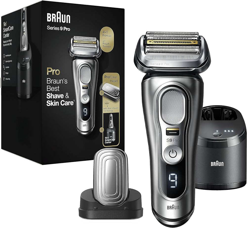 Braun Series 9 Pro 9487cc Electric Razor for Men, Wet & Dry, Rechargeable, Electric Shaver with C... | Amazon (US)