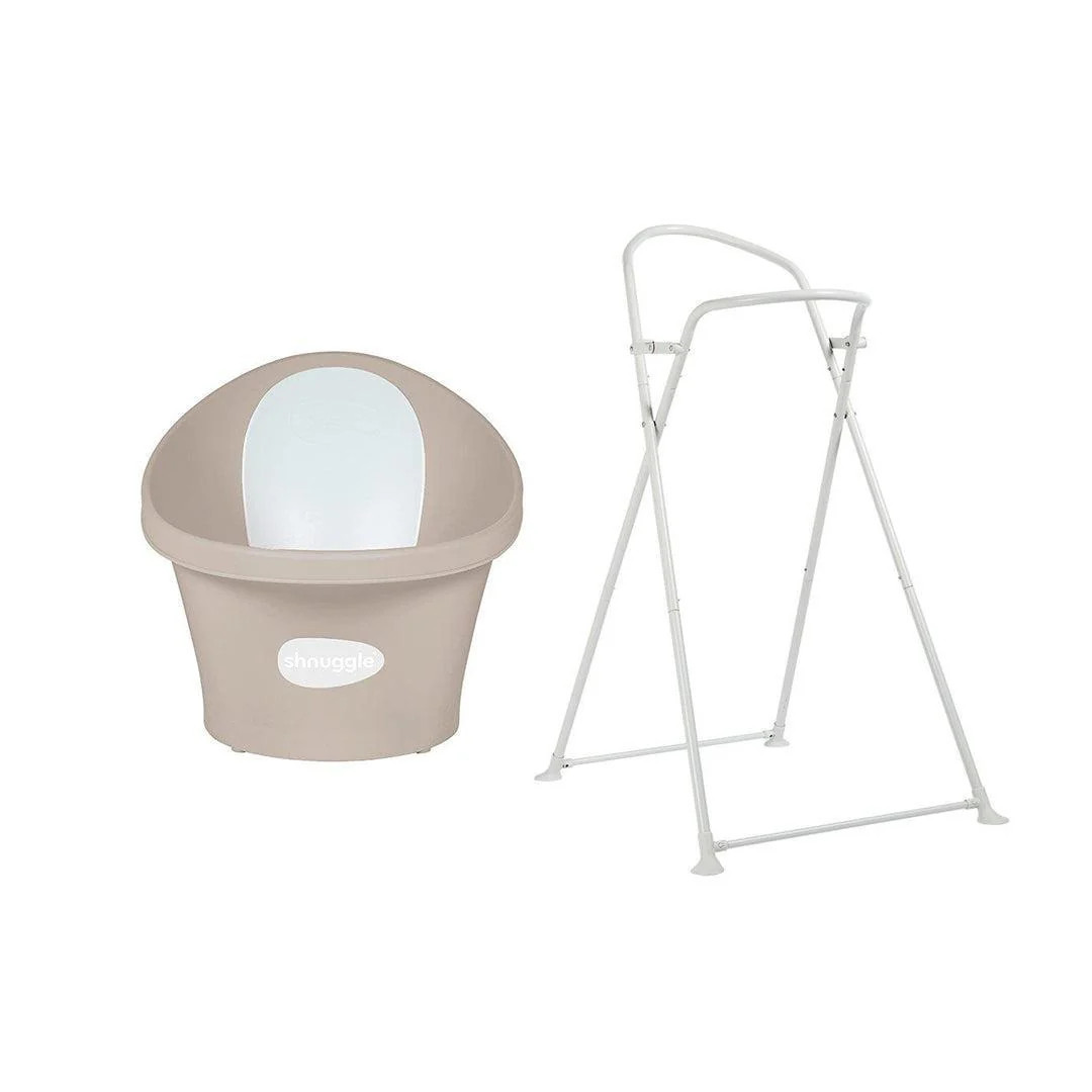 Shnuggle Baby Bath - Taupe | Natural Baby Shower | Natural Baby Shower UK