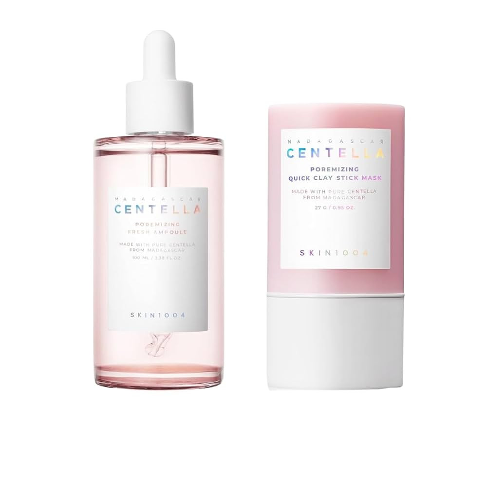 SKIN1004 Madagascar Centella Poremizing Fresh Ampoule 100ml and Poremizing Quick Clay Stick Mask | Amazon (US)