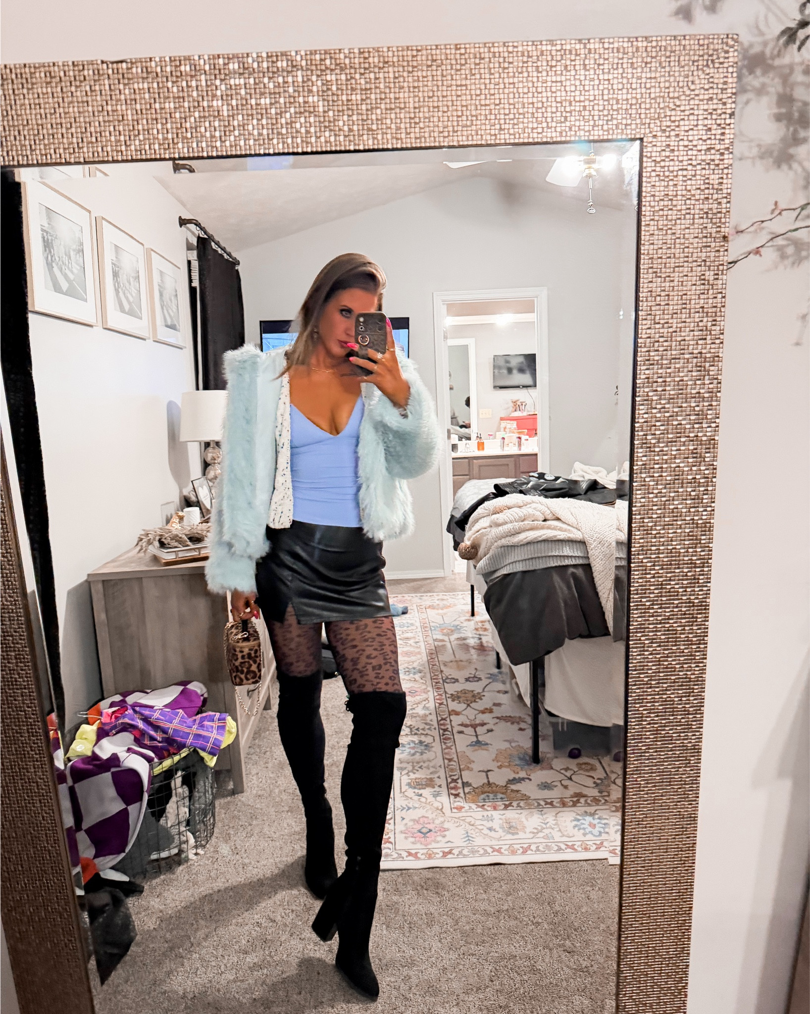 Ice queen 💙❄️👑
Fp movement top | target cardigan skirt, bag, and fax fur coat | Marc fisher boots | jewelry accessories and tooth gems 
#winterstyle #winterfashion #ootd 

#LTKSeasonal #LTKootd #LTKSaleAlert