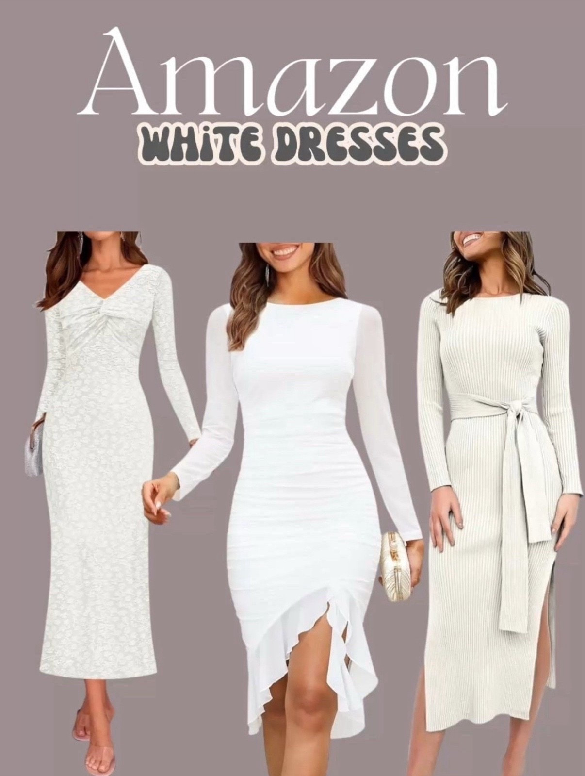White dresses from Amazon
White dress, Amazon bride, Amazon dress, bridal shower dress, bachelorette party dress, rehearsal dinner dress, bride, wedding, cocktail hour dress, reception dress, after party dress, for the bride

#LTKFindsUnder100 #LTKFindsUnder50 

#LTKValentine #LTKBump #LTKWedding