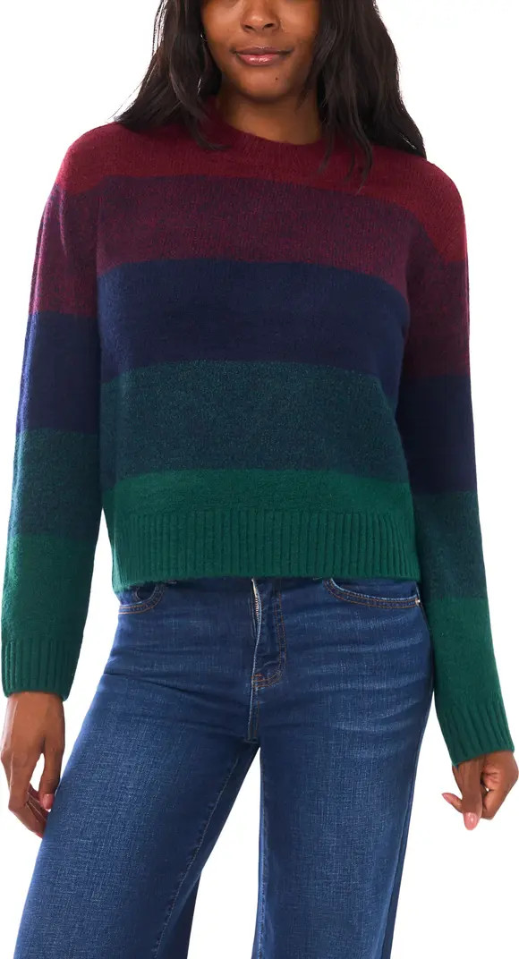 Vince Camuto Stripe Crewneck Sweater | Nordstrom | Nordstrom
