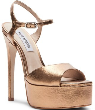 Steve Madden Cologne Metallic Leather Platform Dress Sandals | Dillard's | Dillard's