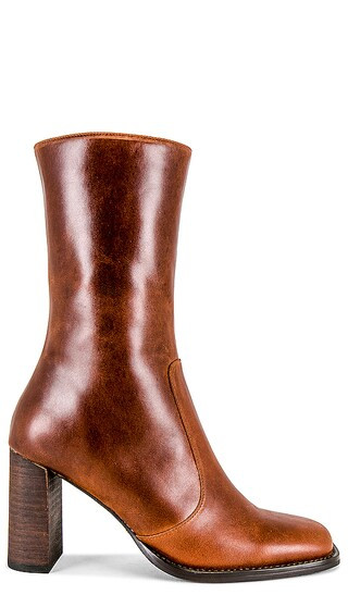 Atlanta Heeled Boot in Cognac | Revolve Clothing (Global)
