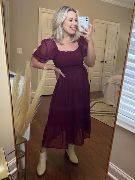 Amazon fall dress I wore for pics! Amazon fall fashion. Amazon style. True to size. Wearing a size small. 

#LTKHoliday #LTKSeasonal
