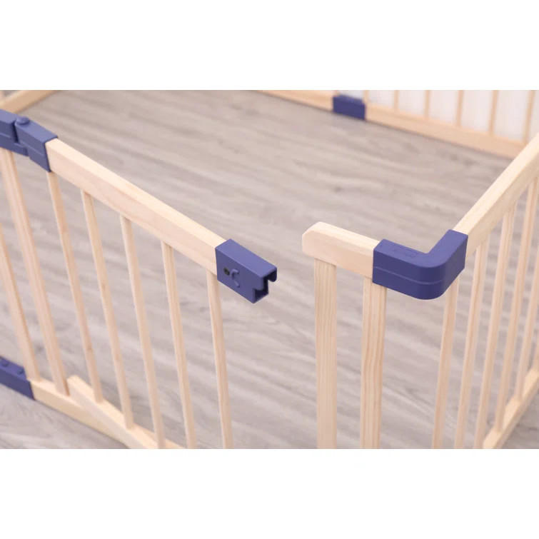 Natural Wooden Baby Playpen Safety Gate | Wayfair North America