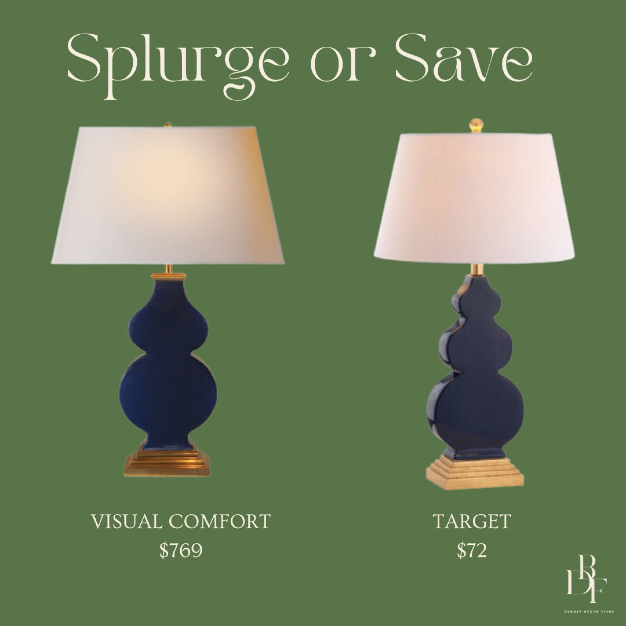 Can we just talk about how ridiculously hard it is to tell these blue Visual Comfort and Target gourd lamps apart? 😱 The designer dupe game is seriously on point! 🙌 #DecorFinds #DesignerDupe#LTKunder100

#LTKsalealert #LTKhome