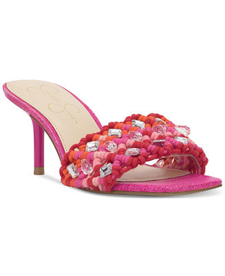 Jessica Simpson Women's Cameleah Embellished Woven Dress Sandals - Macy's | Macy's