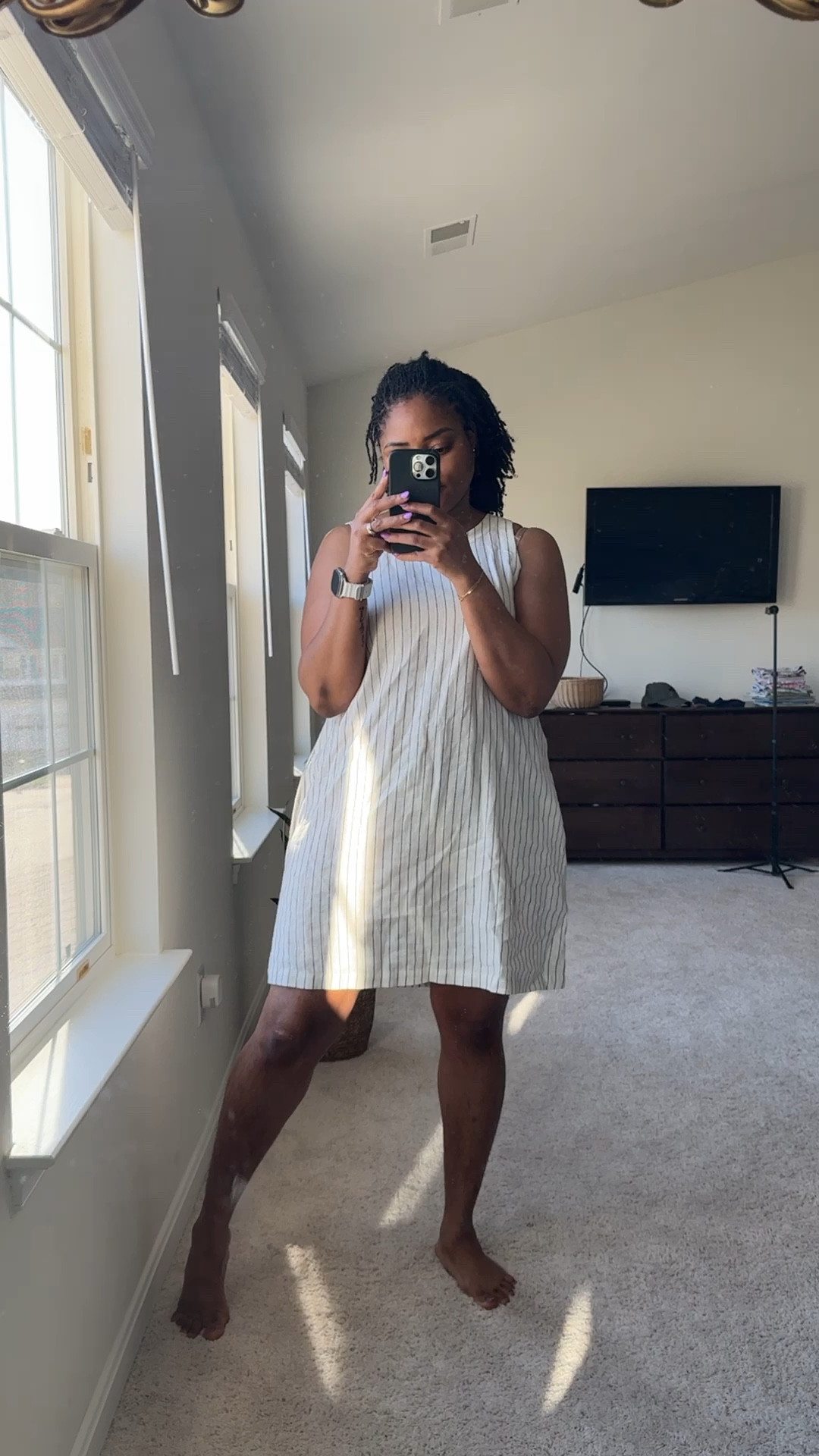 Found the perfect spring/summer dress! 

Got this from Target and I’m wearing a L 
#targetstyle #targetfinds #dress #summerdress #springdress 