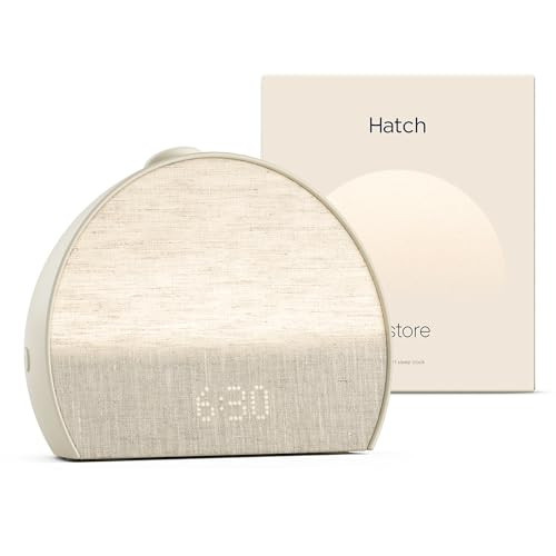 Hatch Restore 3 Sunrise Alarm Clock, Sound Machine, Smart Light (Putty) - White Noise, Screen-Fre... | Amazon (US)
