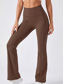 Aoysky Womens Flare Leggings High Waisted Bell Bottom Casual Yoga Pants | Amazon (US)