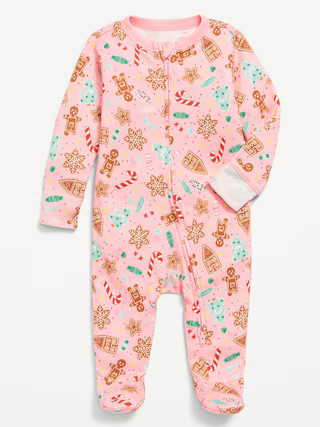 2-Way-Zip Printed Sleep & Play Footed One-Piece for Baby | Old Navy (US)