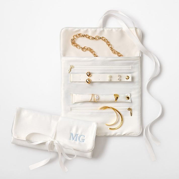 Satin Jewelry Roll Up | Mark and Graham