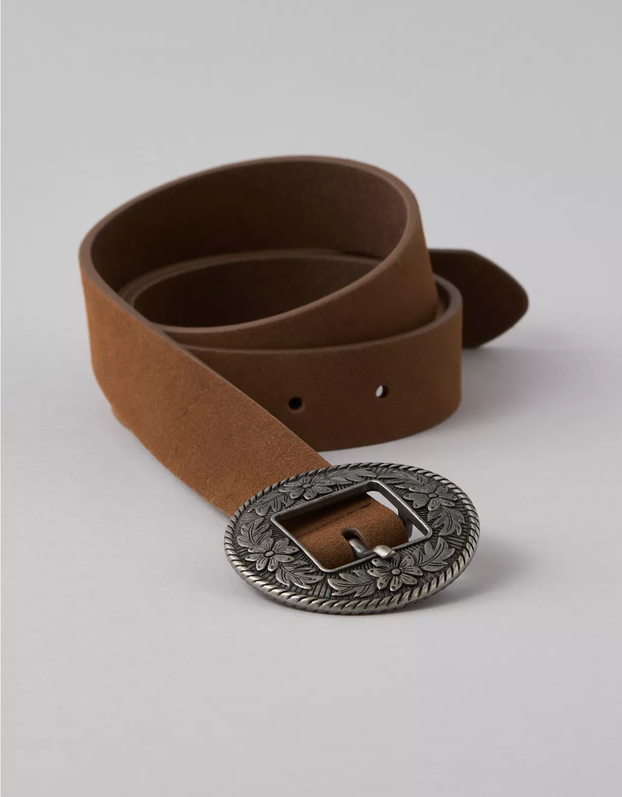 AE Round Plaque Buckle Belt | American Eagle Outfitters (US & CA)