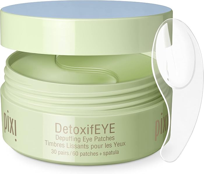 Pixi DetoxifEYE Depuffing Hydrogel Under-Eye Patches, Cucumber, Hyaluronic Acid & Caffeine for Pu... | Amazon (US)