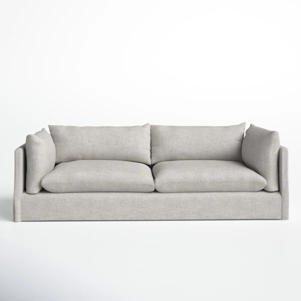 Renaldi 90" Square Arm Slipcovered Sofa | Wayfair Professional