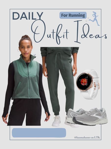 Running outfit idea // from Lululemon in the cutest green color for fall! 

#LTKfitness #LTKSeasonal #LTKstyletip
