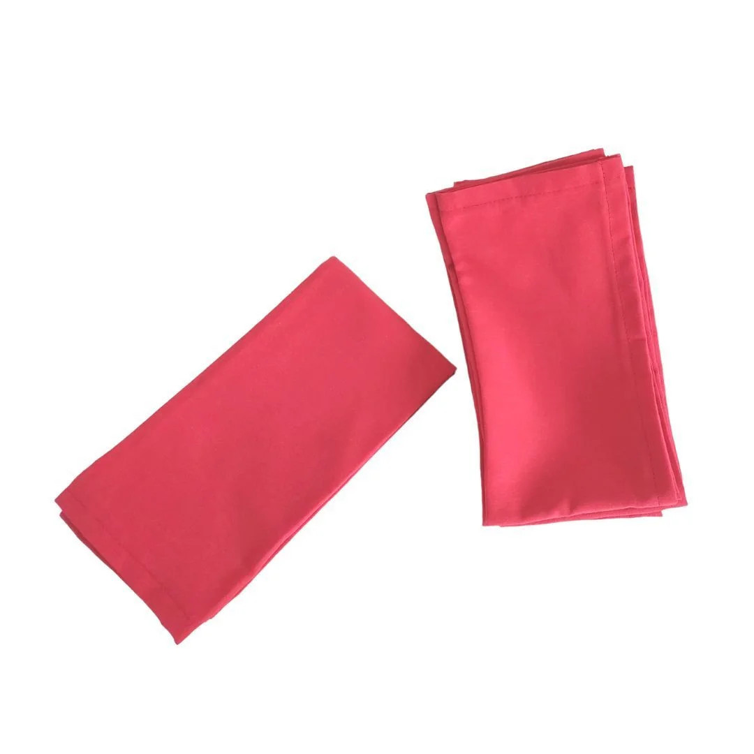 Jogo com 4 guardanapos de tecido vermelho - Camicado | Camicado (BR)