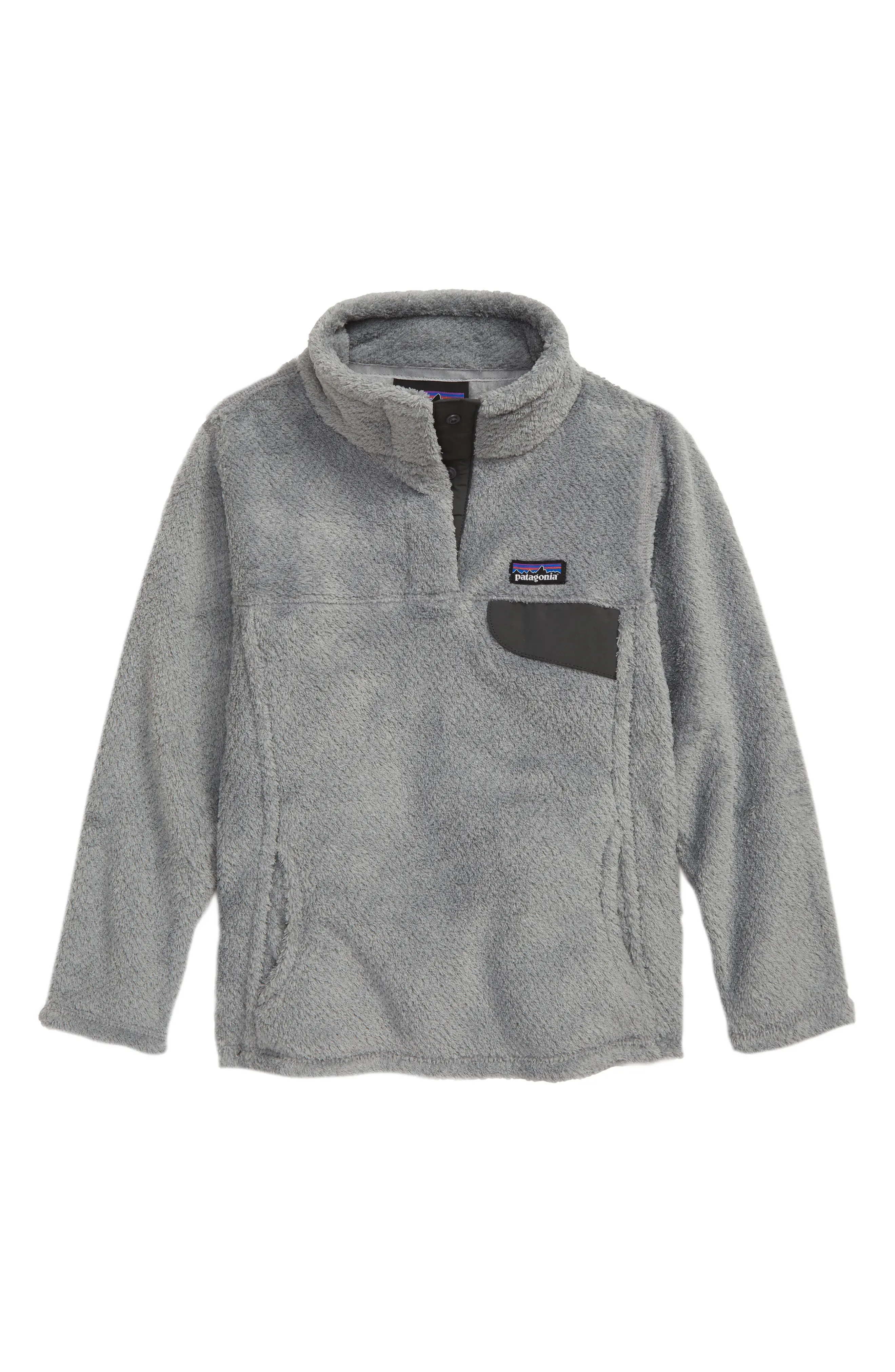 Girl's Patagonia Re-Tool Snap-T Pullover, Size XL - Grey | Nordstrom