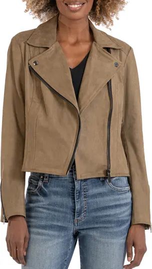 KUT from the Kloth Edith Faux Suede Moto Jacket | Nordstrom | Nordstrom