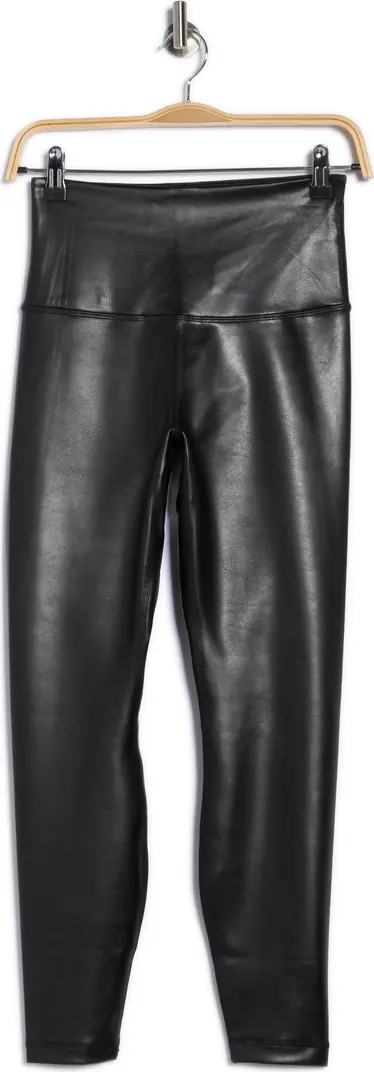 90 DEGREE BY REFLEX Disco Fever Liquid Faux Leather High Waist Ankle Leggings | Nordstromrack | Nordstrom Rack