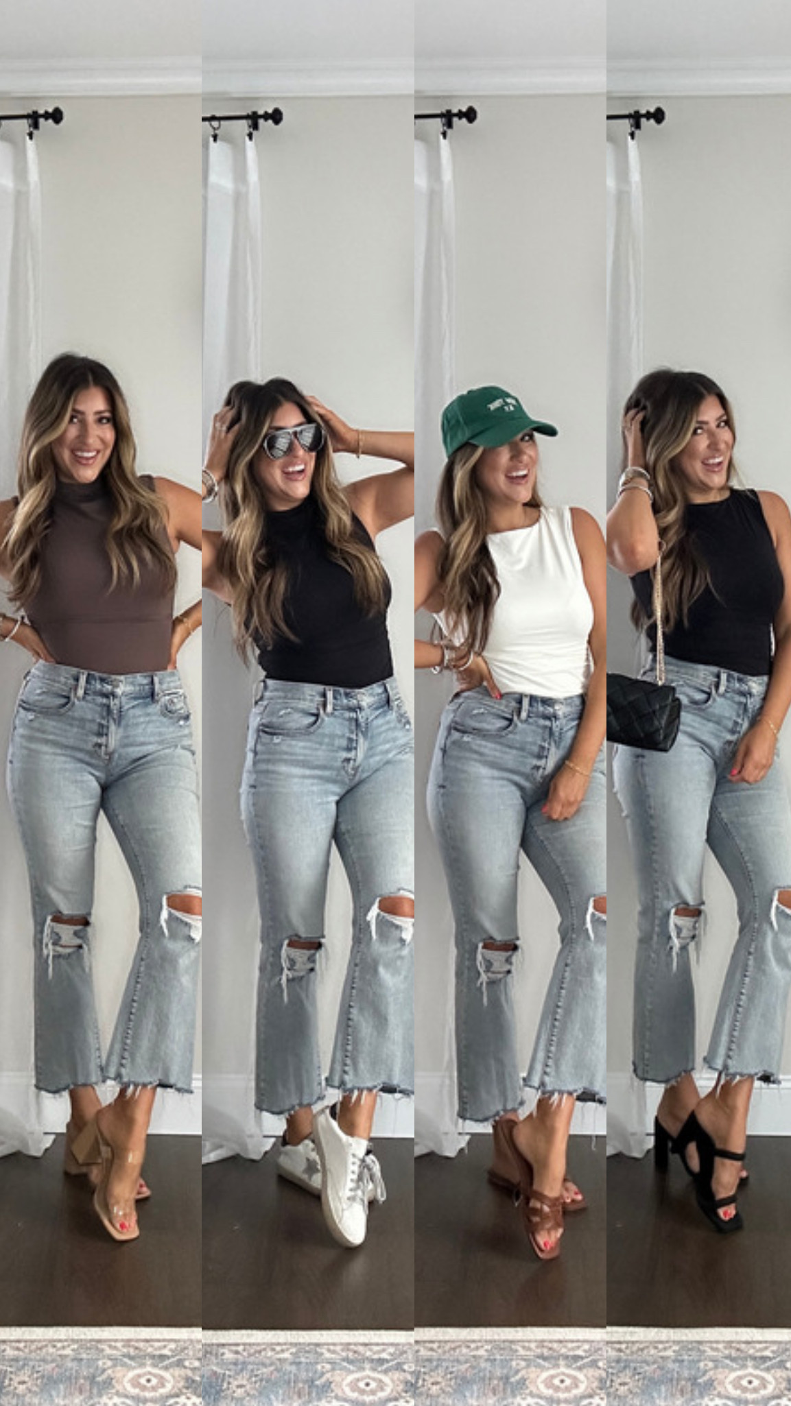 SUUKSESS Women Double Lined Going Out Basic Tank Tops Ruched Summer T Shirts | Amazon (US)