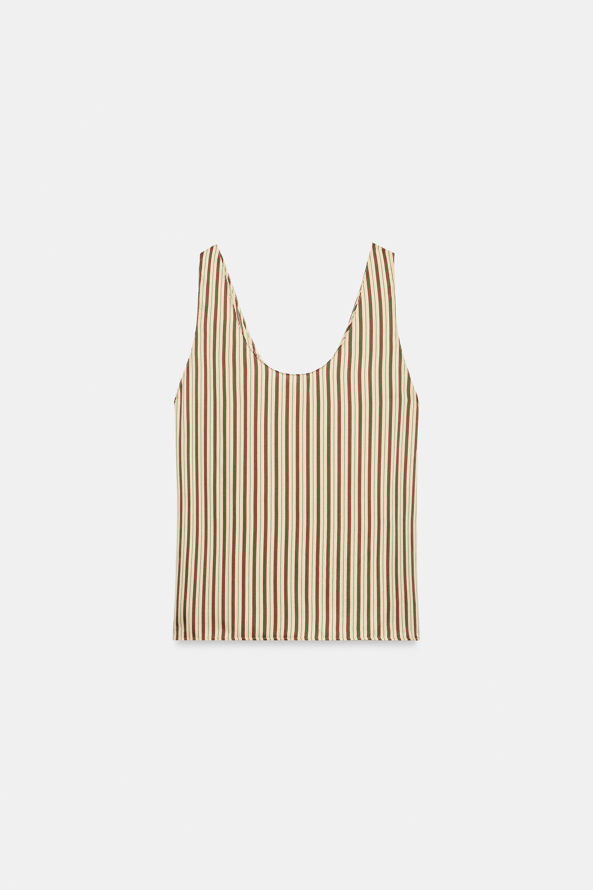 ZW COLLECTION STRIPED STRAPPY TOP | Zara UK