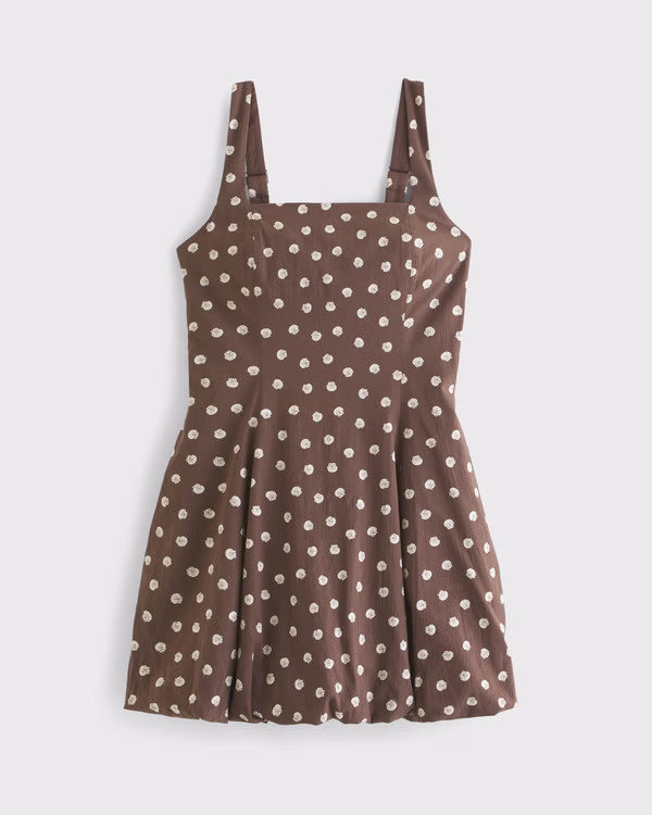 The A&F Mila Bubble Hem Mini Skort | Abercrombie & Fitch (US)