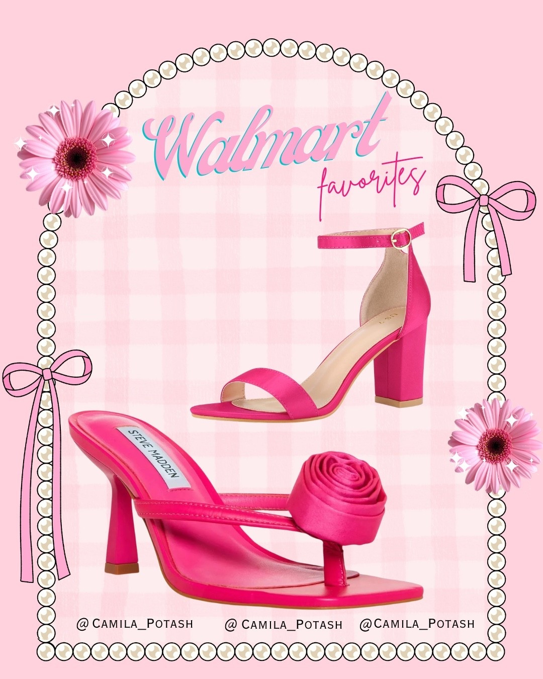 If you love a bold pop of pink, these Walmart shoe finds are such fun statement pieces 💗✨

Sometimes all it takes is the right pair of shoes to completely transform an outfit, and these two styles instantly add personality and color while still feeling polished and feminine.

💖 Hot pink ankle strap block heels
These are the perfect statement heels for dressing up any outfit. The ankle strap adds support while the block heel keeps them comfortable enough for events, dinners, weddings, or nights out. The vibrant pink shade makes them the kind of shoe that instantly stands out.

🌹 Rose detail kitten heel sandals
These are such a beautiful and feminine style. The rose detail gives them a romantic, elevated look that feels both trendy and timeless. They’re perfect for special occasions, summer outfits, or whenever you want to add a chic statement piece to your look.

I love finding affordable shoes that still look designer-inspired, and Walmart has been full of stylish fashion finds lately. These are the kind of pieces that instantly elevate a simple outfit.



Walmart fashion finds
Walmart shoe finds
pink heels women
hot pink heels
Walmart heels women
block heel sandals women
pink statement heels
rose detail sandals
designer inspired heels Walmart
feminine shoes aesthetic
cute Walmart shoes
spring heels women
summer heels women
affordable fashion Walmart
budget friendly fashion finds
girly style fashion
statement shoes women
pink outfit accessories
LTK Walmart finds

#LTKSpringSale #LTKSaleAlert #LTKdayinmylife