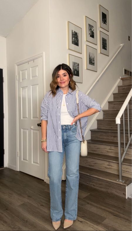 Best 90s inspired jeans I currently own! I love the wash and fit! 
Shirt xs
Jeans 24
Tank top xs
Madewell jeans, YSL Bag, straight leg jeans, spring outfit, jeans for spring 

#LTKstyletip #LTKfindsunder100 #LTKfindsunder50