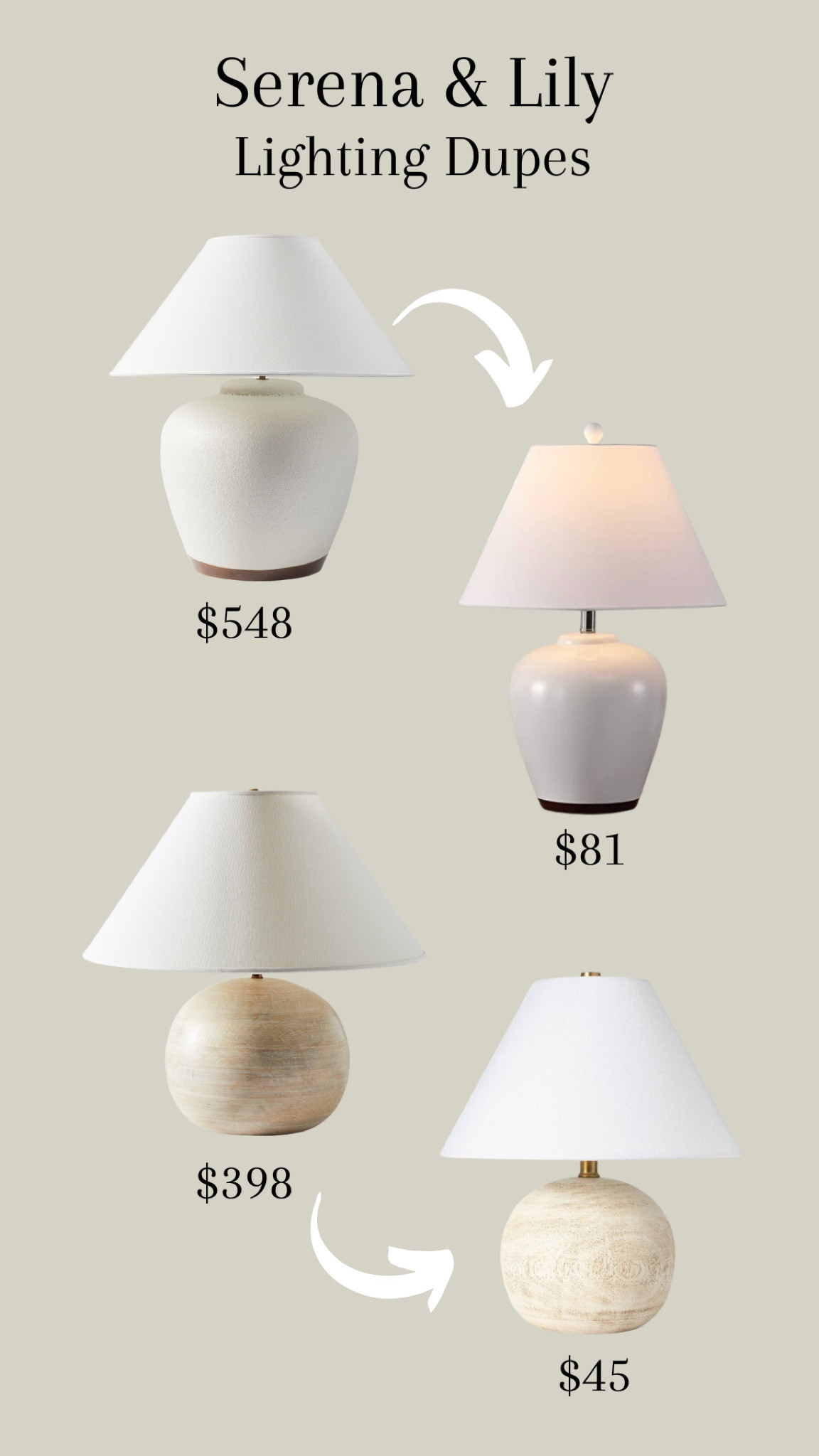 Serena & Lily Lighting Dupes #serenaandlily #lighting #looksforless #dupes

#LTKFind #LTKstyletip #LTKhome