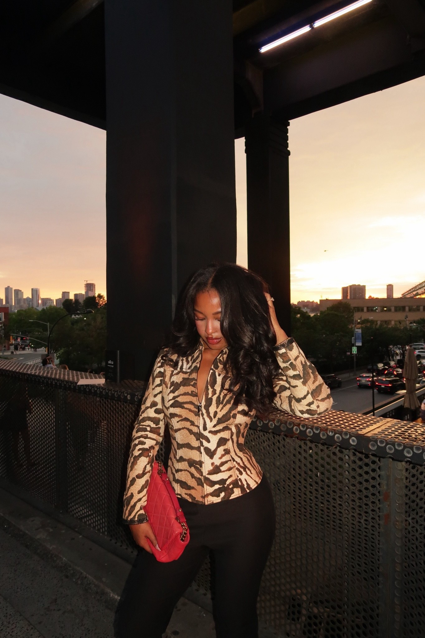 Mob Wives vibes 🐅💋 Tiger jacket and red quilted Chanel bag to attend a fashion show. Get the look with these pieces!

#LTKootd #LTKgrwm #LTKvlog