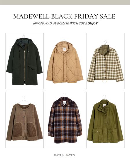 Madewell Black Friday sale is here! 40% off sitewide with code OHJOY 

#madewell #coats #jackets #blackfriday #giftguide

#LTKfit #LTKHoliday #LTKSeasonal