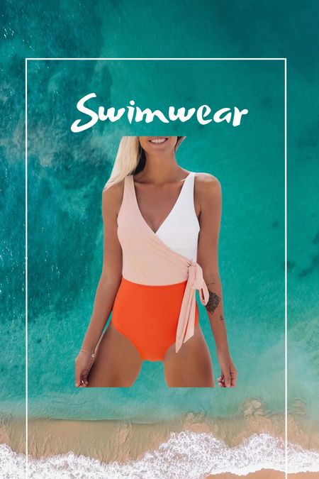Summer outfit 
Beach vacation 
Vacation outfit 
Swimwear 
One piece swimsuit 
Colorblock swimsuit 


#LTKfindsunder50 #LTKSeasonal #LTKswim