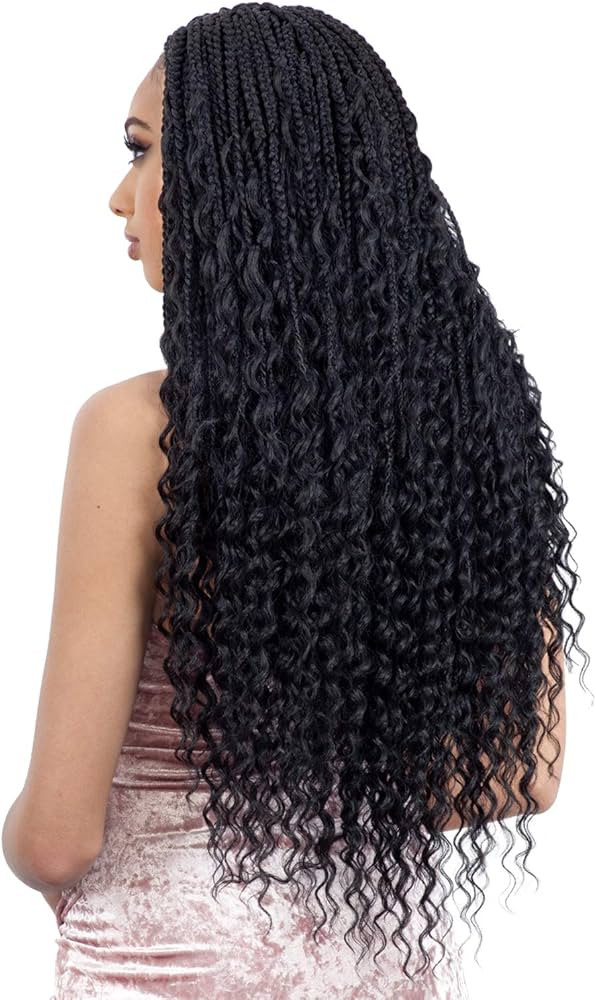 6 PACKS/LOT FreeTress Synthetic Hair Crochet Braids Boho Hippie Braid 22" (1B) | Amazon (US)