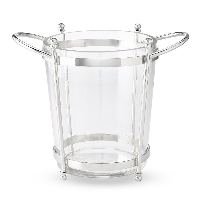 Stainless Steel and Glass Ice Bucket | Williams-Sonoma
