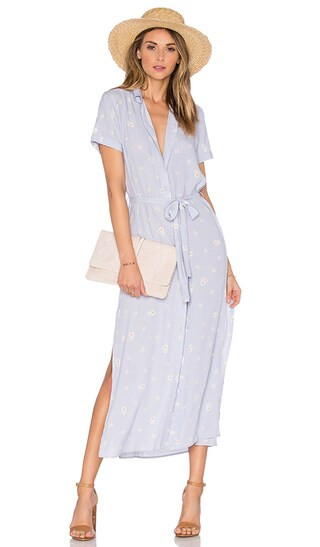L'Academie The Maxi Shirt Dress in Daisy | Revolve Clothing