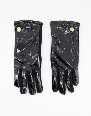 ALDO Leadader vinyl gloves in black | ASOS (Global)