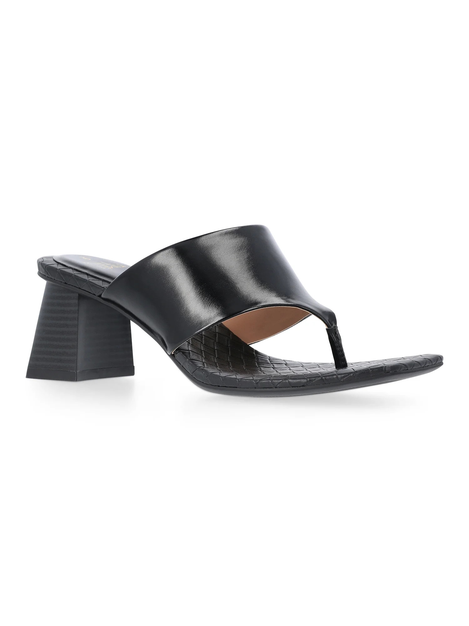 Time and Tru Women's Heeled Thong Sandals | Walmart (US)