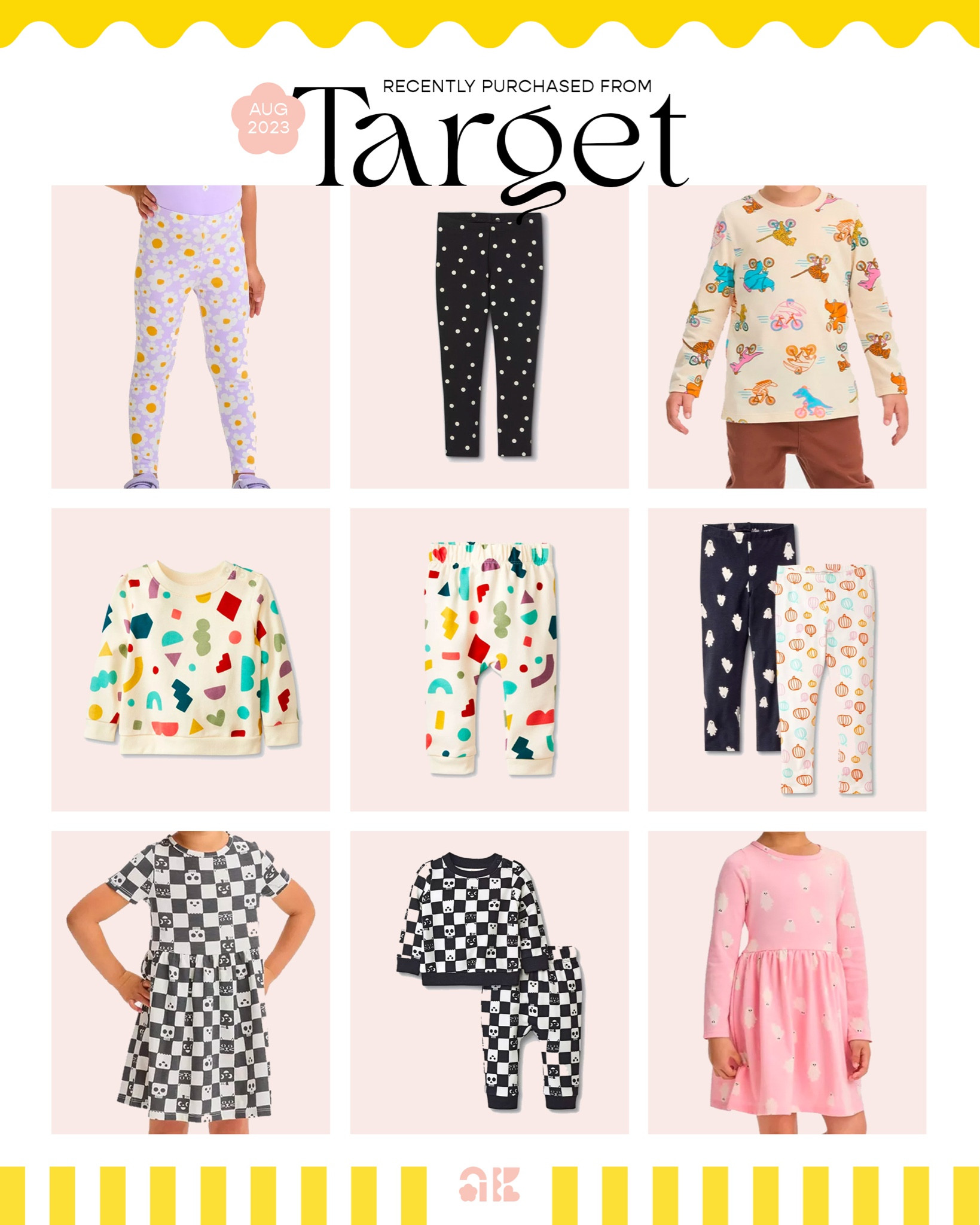 Recently purchased some cute things for Magnolia from Target and thought I would share! I am most excited about the checkered Halloween set. Note that the dress version is more charcoal than black.

#LTKkids #LTKFind