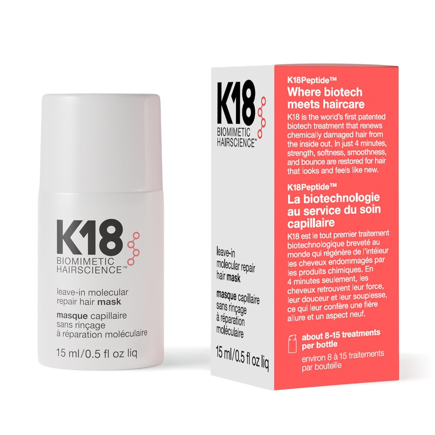 K18 Leave-In Molecular Repair Hair Mask | Amazon (US)
