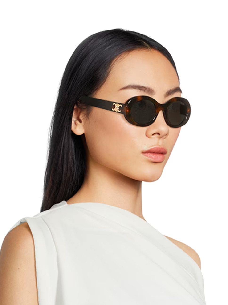 Triomphe 52MM Oval Sunglasses | Saks Fifth Avenue