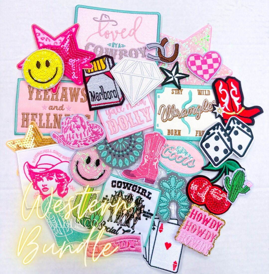 Western Patches, Patch Bundle, Bulk Patches, Iron on Patches, Mystery Patch, Mystery Bag, Trucker... | Etsy (US)