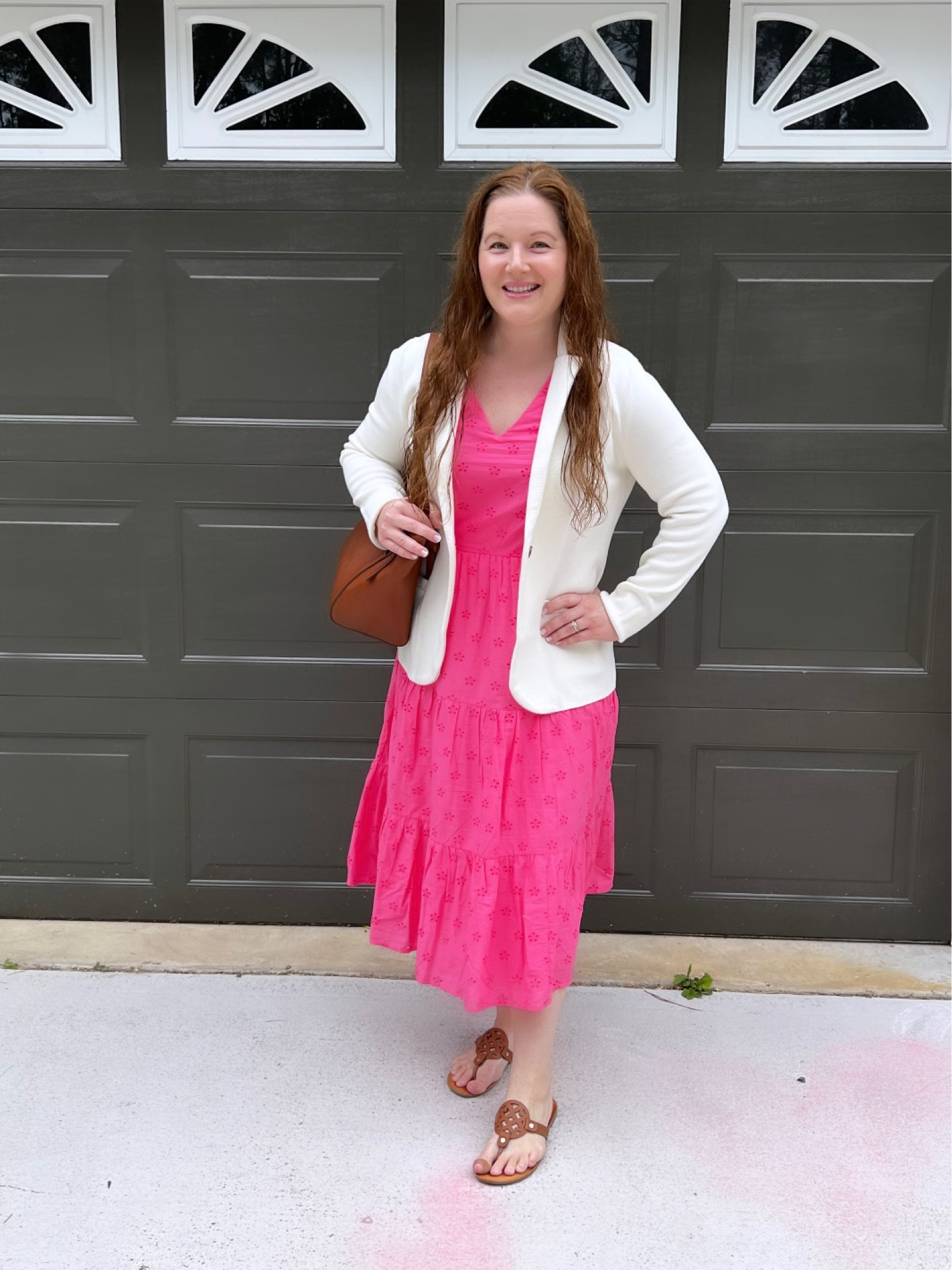 Easter dress, Eyelet dress, Jcrew Factory style, Jcrew Factory dress, Petite style, LTKpetitestyle, pink dress, Madewell bag, Spring dress 

#LTKstyletip #LTKunder100 #LTKsalealert