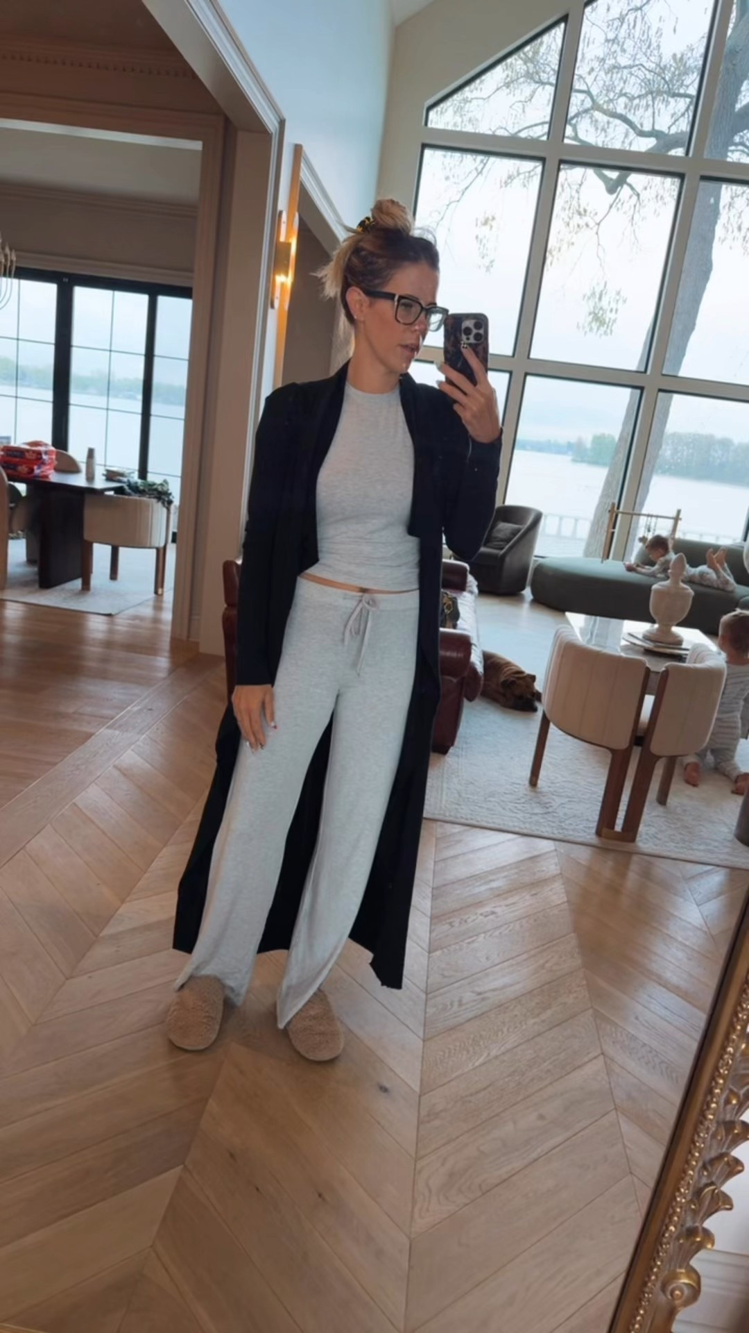 My very favorite Jammie and robe combo! Set is Amazon .. top tends to be a little tight but bottoms tts. Robe is a splurge but holy smokes soooo good! 

#LTKStyleTip #LTKFindsUnder100