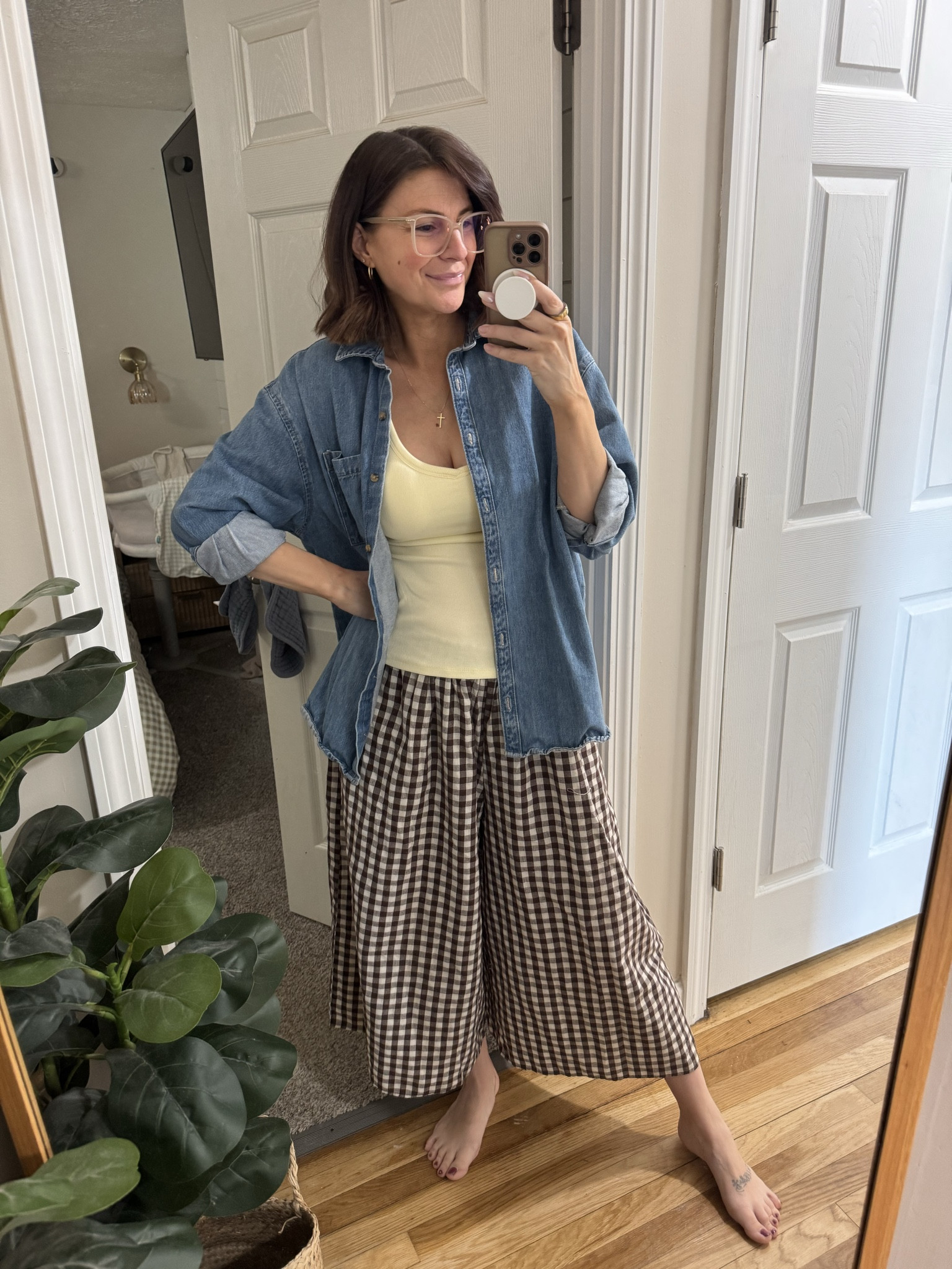 Postpartum style
Comfy spring outfit

Wearing a small in everything 


Amazon find / spring / denim / gingham

#LTKmomlife #LTKSaleAlert #LTKootd