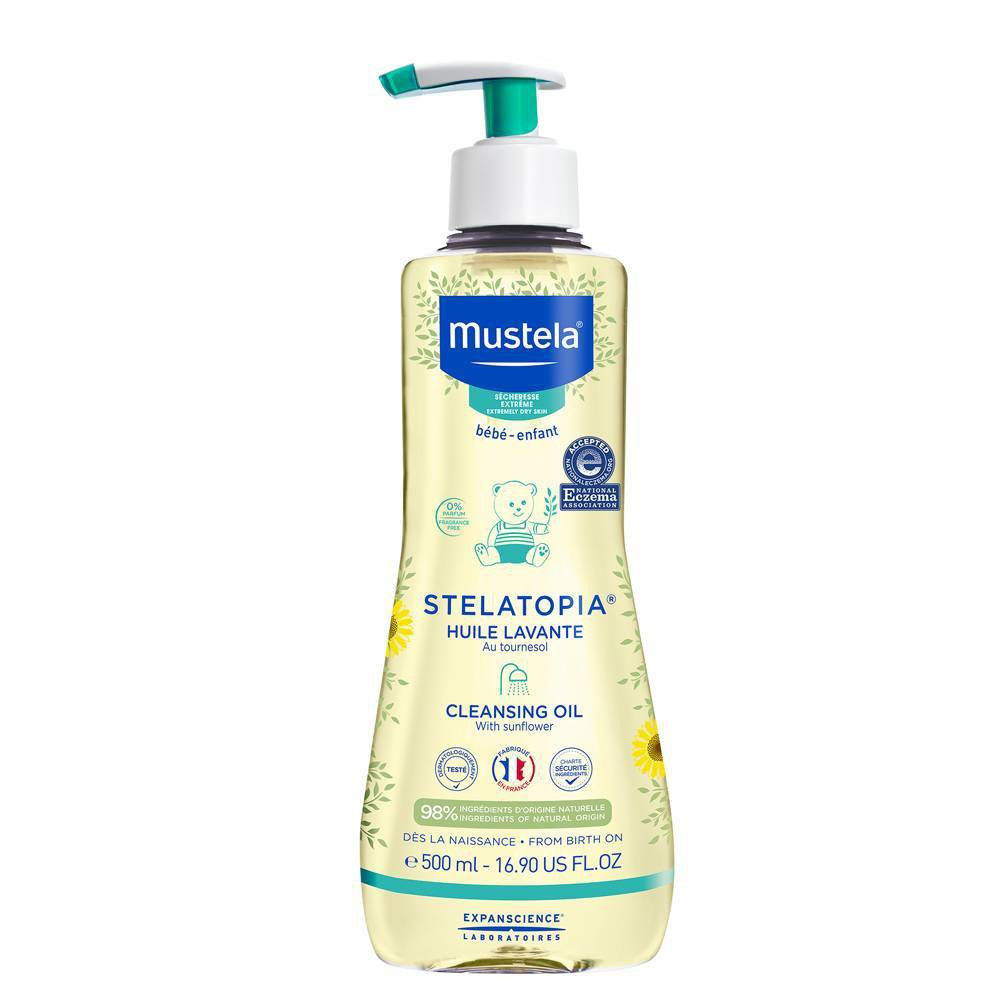 Mustela Stelatopia Cleansing Baby Oil for Eczema Prone Skin - 16.9 fl oz | Target