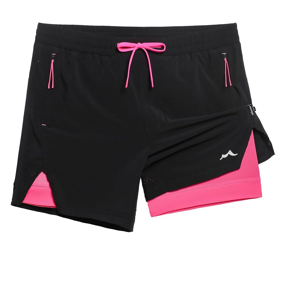 maamgic Men's Athletic Running Shorts with Liner Ultra Lightweight Workout Shorts 5"/ 7" | Amazon (US)